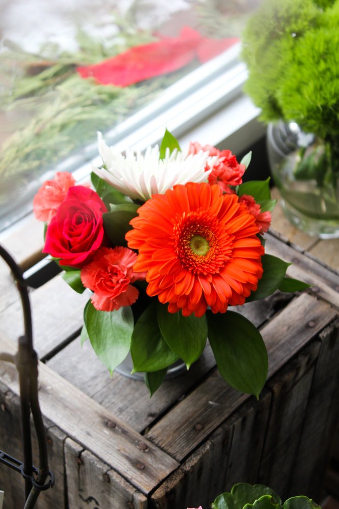 Arrangement de fleurs style centre de table