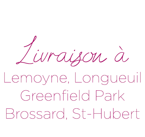 Livraison à Lemoyne, Longueuil, Greenfield Park, Brossard, Saint-Hubert